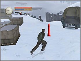 Wstajemy i przejściem przy ciężarówce schodzimy na dół i w lewo. - [Solucja] OCCUPIED FORT cz.1 - II Wojna Światowa: Pilot Down - Na Tyłach Wroga - poradnik do gry