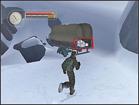 Znajdujemy częściowo zasypaną ciężarówkę z mundurami Niemieckimi. Podbiegamy do niej i się przebieramy. - [Solucja] OCCUPIED FORT cz.3 - II Wojna Światowa: Pilot Down - Na Tyłach Wroga - poradnik do gry