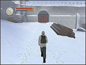 Wracamy po śladach ciężarówki i dochodzimy prosto do drzwi frontowych. Pukami i wchodzimy do środka. - [Solucja] OCCUPIED FORT cz.3 - II Wojna Światowa: Pilot Down - Na Tyłach Wroga - poradnik do gry