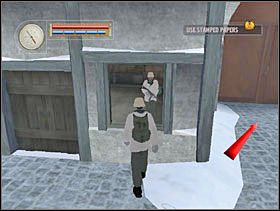 Dajemy żołnierzowi podbite papiery, a on otwiera bramę. Wychodzimy, na zewnątrz. - [Solucja] OCCUPIED FORT cz.5 - II Wojna Światowa: Pilot Down - Na Tyłach Wroga - poradnik do gry