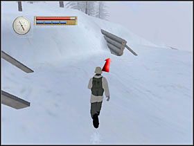 Biegniemy wzdłuż lewej krawędzi drogi do następnej zapory. - [Solucja] OCCUPIED FORT cz.6 - II Wojna Światowa: Pilot Down - Na Tyłach Wroga - poradnik do gry