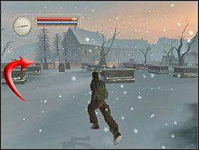 Obiegamy nagrobki i kierujemy się w południowo-zachodni róg cmentarza. - [Solucja] FRENCH VILLAGE cz.1 - II Wojna Światowa: Pilot Down - Na Tyłach Wroga - poradnik do gry