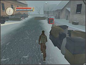 Podbiegamy do zaznaczonych skrzynek i przyczajamy się przy nich. - [Solucja] FRENCH VILLAGE cz.1 - II Wojna Światowa: Pilot Down - Na Tyłach Wroga - poradnik do gry