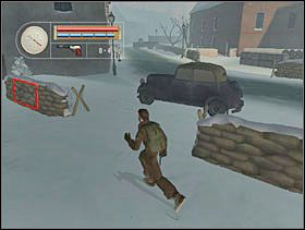 Następnie wracamy do wałów i przyklejamy się do drugiego. - [Solucja] FRENCH VILLAGE cz.2 - II Wojna Światowa: Pilot Down - Na Tyłach Wroga - poradnik do gry