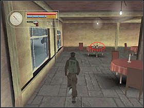 ... podbiegamy do stolika zajmowanego dotąd przez Niemca i zabieramy papiery. - [Solucja] FRENCH VILLAGE cz.3 - II Wojna Światowa: Pilot Down - Na Tyłach Wroga - poradnik do gry