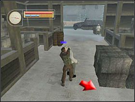 Dusimy go, a zwłoki zaciągamy za bele siana. - [Solucja] FRENCH VILLAGE cz.3 - II Wojna Światowa: Pilot Down - Na Tyłach Wroga - poradnik do gry