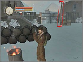 Podbiegamy do już wcześniej rozpalonego ogniska, ogrzewamy się i następnie zmierzamy do masztu na flagi. Używamy na nim flagi francuskiej i oglądamy cut-scenkę. - [Solucja] FRENCH VILLAGE cz.5 - II Wojna Światowa: Pilot Down - Na Tyłach Wroga - poradnik do gry