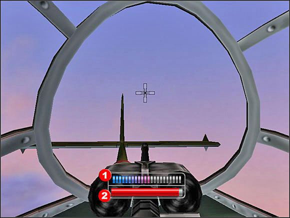 1. Temperatura karabinu - jeśli wskaźnik w całości zapełni się, nasze działo się przegrzeje i nie będzie strzelało. Będzie trzeba poczekać żeby temperatura spadła. - [Solucja] AIRBORNE PURSUIT cz.1 - II Wojna Światowa: Pilot Down - Na Tyłach Wroga - poradnik do gry