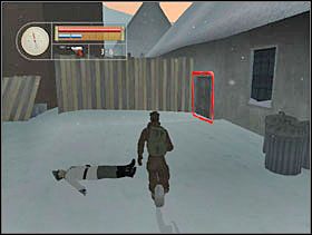 Wracamy do zwłok sierżanta, od którego wzięliśmy klucze i wbiegamy do budynku tuż przy nim. W środku się ogrzewamy przy kominku. - [Solucja] FRENCH VILLAGE cz.4 - II Wojna Światowa: Pilot Down - Na Tyłach Wroga - poradnik do gry