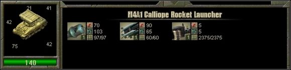 U góry mamy nazwę danej jednostki, skrajnie po zaś lewej okno z jej obrazkiem (szybkie podwójne kliknięcie lewym przyciskiem myszy na tym obrazku powoduje wycentrowanie widoku na tej jednostce) - Interfejs (3) - Blitzkrieg 2 - poradnik do gry