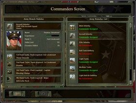 Po rozpoczęciu jednej z kampanii oczom twoim ukaże się podobny do tego [obrazek po lewej] widok - Ekrany kampanii i dowódców - Blitzkrieg 2 - poradnik do gry