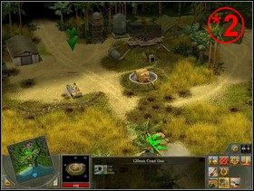 Zmierz się z trzymającym w punkcie *2 pozycje nieprzyjacielem - okopaną piechotą i czołgiem średnim - Rozdział 2 - Misja No Mans Jungle - Blitzkrieg 2 - poradnik do gry