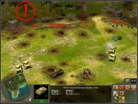 Armaty od razu zwróć w kierunku pobliskiego skrzyżowania - Rozdział 3 - Misja Tooth and Nail - Blitzkrieg 2 - poradnik do gry