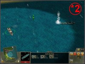 Kiedy wydostaniesz się z plaży i zbliżysz do punktu *1 uważaj na rzekomą barykadę - armatę p-lot po lewej stronie drogi, dwa działka p-panc po prawej, jakiś lekki czołg i drugi, średni i okopany zaraz za skrzyżowaniem (patrz na stosowny obrazek) - Rozdział 3 - Misja Bloody Lagoon - Blitzkrieg 2 - poradnik do gry