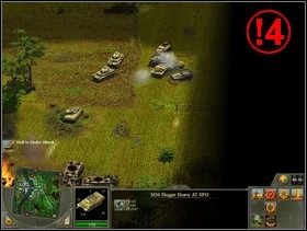 Po rozjechaniu tych dwóch pozycji postaraj się jeszcze opanować punkt - Rozdział 4 - Misja Showdown at the Bridge - Blitzkrieg 2 - poradnik do gry