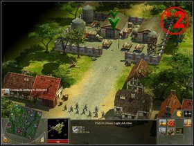 Po wybronieniu mostu w punkcie *1 przyjdzie kolej na dwa kolejne zadania - zdobycie lokacji *2 i *3 - Rozdział 4 - Misja Ruhr Pocket - Blitzkrieg 2 - poradnik do gry