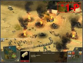 Nie będziesz tam walczył z niczym specjalnym - ot, parę armat polowych, ckmów i czołgów plus kilka ciężarówek i samochodów pancernych - Rozdział 2 - Misja główna Homecoming - Blitzkrieg 2 - poradnik do gry