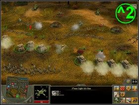 Już na samym starcie kiedy Twoje jednostki pojawiają się na planszy wchodzą prosto pod ogień nieprzyjaciela ale nie przejmuj się tym bo dostajesz dużo i mocarnego sprzętu, którym na pewno zrobisz porządek - Rozdział 3 - Misja główna Volga Factories - Blitzkrieg 2 - poradnik do gry