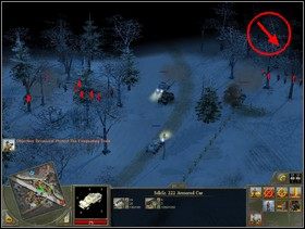 Zaczynasz z głównymi siłami (piechota, czołgi lekkie i średnie) w punkcie ^1 , w punkcie ^2 z kolei, w okopie przed strefą zaopatrzeniową masz drużynę piechurów - nie ruszaj ich stamtąd - Rozdział 1 - Misja Factory Evacuation - Blitzkrieg 2 - poradnik do gry