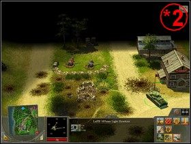 Dobrze by też było abyś jak szybko się tylko da stworzył pozycje obronne przed strefą zaopatrzeniową w lokacji ^ (np - Rozdział 2 - Misja Battery Defense - Blitzkrieg 2 - poradnik do gry