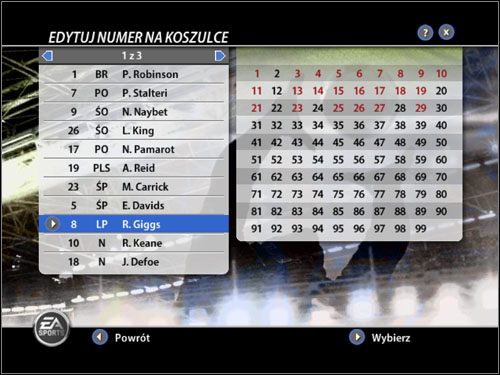 Ważną opcją jest ta pozwalająca nam śledzić kontrakty zawodników - Kierowanie zespołem | Tryb menedżerski FIFA 06 - FIFA 06 - poradnik do gry