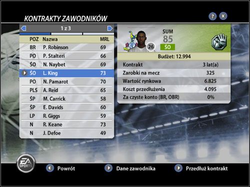 Ponadto z zakładki kierowania zespołem możemy eksportować naszą drużynę, tj - Kierowanie zespołem | Tryb menedżerski FIFA 06 - FIFA 06 - poradnik do gry