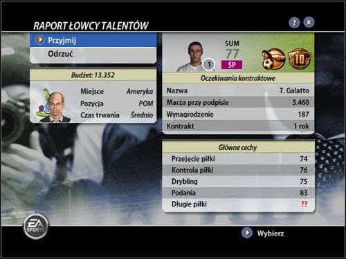 1 - Transfery | Tryb menedżerski FIFA 06 - FIFA 06 - poradnik do gry