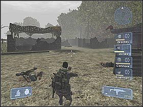 Po ominięciu zbiornika wybierz snajpera i podejdź kawałek do przodu - Misja 5 - Strike Support cz.1 | Conflict Global Storm - Conflict: Global Storm - poradnik do gry