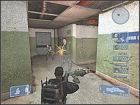 Docelowo powinieneś dotrzeć do pomieszczenia z elektrycznie przesuwanymi drzwiami (screen 1) - Misja 6 - Chokehold cz.1 | Conflict Global Storm - Conflict: Global Storm - poradnik do gry