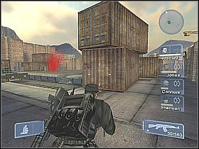 Tradycyjnie już, zanim opuścisz planszę, będziesz musiał pozbyć się sporej grupy okolicznych wrogów (screen 1) - Misja 6 - Chokehold cz.4 | Conflict Global Storm - Conflict: Global Storm - poradnik do gry