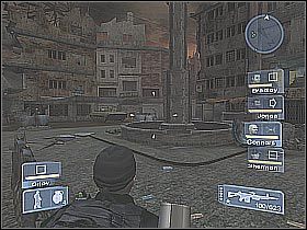 Stojąc za słupem postaraj się zlikwidować nadbiegających żołnierzy (screen 1) - Misja 7 - Insurrection cz.1 | Conflict Global Storm - Conflict: Global Storm - poradnik do gry