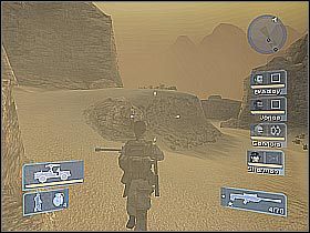 Sherman może już teraz zająć się eliminacją widocznych w oddali przeciwników (screen 1) - Misja 9 - Desert Fire cz.1 | Conflict Global Storm - Conflict: Global Storm - poradnik do gry