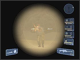 Udaj się całą drużyną do znajdującego kawałek dalej wąwozu (screen 1) - Misja 9 - Desert Fire cz.3 | Conflict Global Storm - Conflict: Global Storm - poradnik do gry