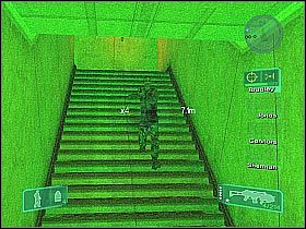 Po dotarciu na najwyższe piętro podbiegnij do znajdujących się tu drzwi i wciśnij F, aby je wyważyć (screen 1) - Misja 11 - Escape And Evade cz.2 | Conflict Global Storm - Conflict: Global Storm - poradnik do gry