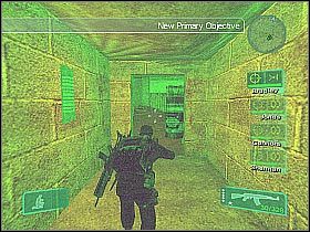 Zanim w ogóle wyjdziesz na zewnątrz radziłbym zniszczyć znajdujące się w tym miejscu wybuchowe beczki (screen 1) - Misja 11 - Escape And Evade cz.5 | Conflict Global Storm - Conflict: Global Storm - poradnik do gry