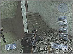 Po dotarciu na miejsce skieruj się na niewielki balkonik (centralna część korytarza) - Misja 12 - Showdown cz.3 | Conflict Global Storm - Conflict: Global Storm - poradnik do gry