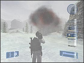 Zanim skierujesz się do domku, w którym ukrywają się pozostali członkowie drużyny zainteresuj się okolicznymi przeciwnikami - Misja 13 - Pressure Drop cz.1 | Conflict Global Storm - Conflict: Global Storm - poradnik do gry