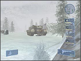 Samej maszyny będziesz się oczywiście musiał pozbyć, najlepiej przy użyciu klasycznej wyrzutni rakiet (screen 1) - Misja 13 - Pressure Drop cz.2 | Conflict Global Storm - Conflict: Global Storm - poradnik do gry