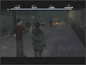 Jakiś mężczyzna zaprowadzi Lucasa i Carlę w bezpieczne miejsce - BOGART Tajna Podziemna Baza | Fahrenheit - Fahrenheit - poradnik do gry