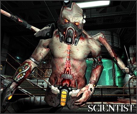Naukowcy Stroggów, zajmujący się przeprowadzaniem na ludziach eksperymentów medycznych - Przeciwnicy cz.3 | Quake 4 - Quake 4 - poradnik do gry