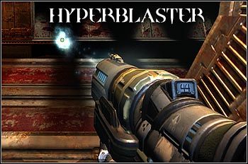 Broń energetyczna, która w późniejszym etapie gry skutecznie zastępuje karabin maszynowy - Bronie cz.1 | Quake 4 - Quake 4 - poradnik do gry