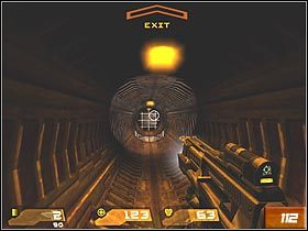 Teraz czeka Cię długi spacer, który wieńczy dotarcie do sali z ogromnym cielskiem (#110) - [Solucja] Dispersal Facility | Quake 4 - Quake 4 - poradnik do gry