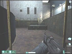 Po lewej stronie zbiornika, przy skrzynkach, znajdziesz Wzmacniacz odruchów - Infiltracja (1) | Interwał 03-A | FEAR - F.E.A.R.: First Encounter Assault Recon - poradnik do gry