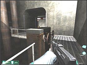 Gdy tylko zauważysz cień żołnierza po drugiej stronie, szybko ukryj się ze ścianą i wychyl - Exeunt Omnes (2) | Interwał 03-D | FEAR - F.E.A.R.: First Encounter Assault Recon - poradnik do gry