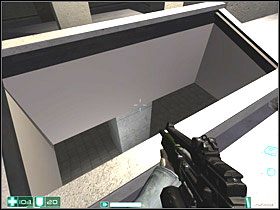 Zejdź na dół schodami po prawej - Awantura na lotnisku (3) | Interwał 04-A | FEAR - F.E.A.R.: First Encounter Assault Recon - poradnik do gry