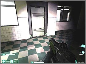 Obok regału jest jedno wyjście, a naprzeciwko - drugie - Nieupoważniony personel (1) | Interwał 06-B | FEAR - F.E.A.R.: First Encounter Assault Recon - poradnik do gry