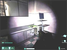 W pierwszej części, naprzeciwko wejścia, na stole jest Apteczka - Powidok (1) | Interwał 06-C | FEAR - F.E.A.R.: First Encounter Assault Recon - poradnik do gry