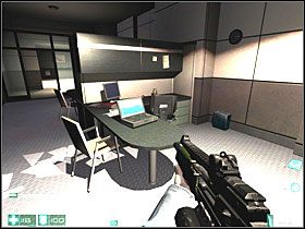 Idź w lewo i rozbij jedną z szyb, bo tylko w ten sposób będziesz mógł się dostać do środka - Alice Wade (1) | Interwał 07-A | FEAR - F.E.A.R.: First Encounter Assault Recon - poradnik do gry