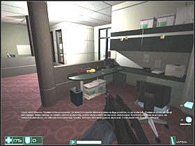 Teraz odwiedź pokój po lewej - jest tam telefon - Lot (2) | Interwał 07-B | FEAR - F.E.A.R.: First Encounter Assault Recon - poradnik do gry