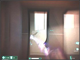 Idź wzdłuż barierki, aż trafisz do pokoju z fotelami i długim stołem - Lot (3) | Interwał 07-B | FEAR - F.E.A.R.: First Encounter Assault Recon - poradnik do gry